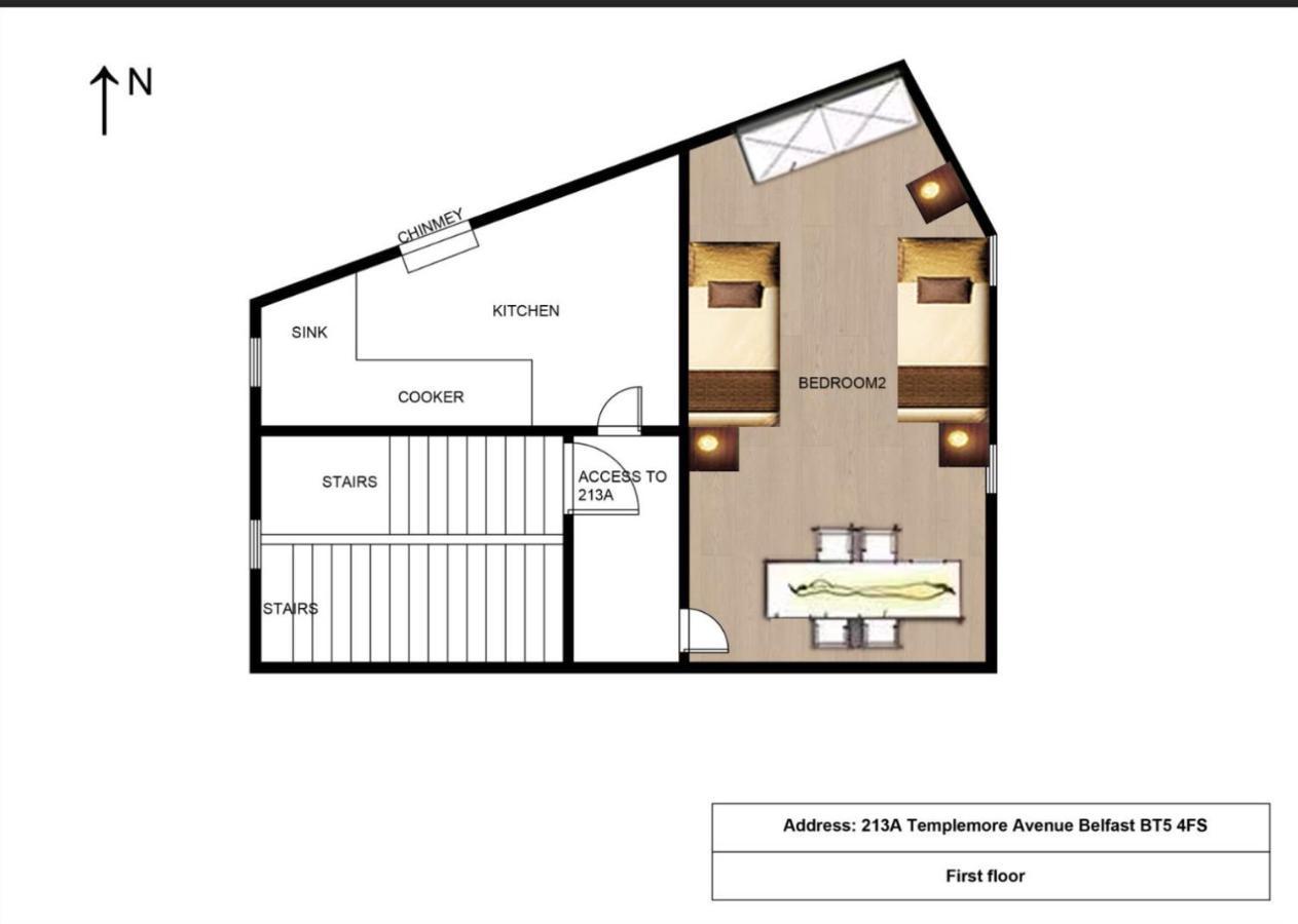 Entire Pinkapt - Free Parking - Up To 4 Guests - 3 Beds - Close To City Centre بلفاست المظهر الخارجي الصورة